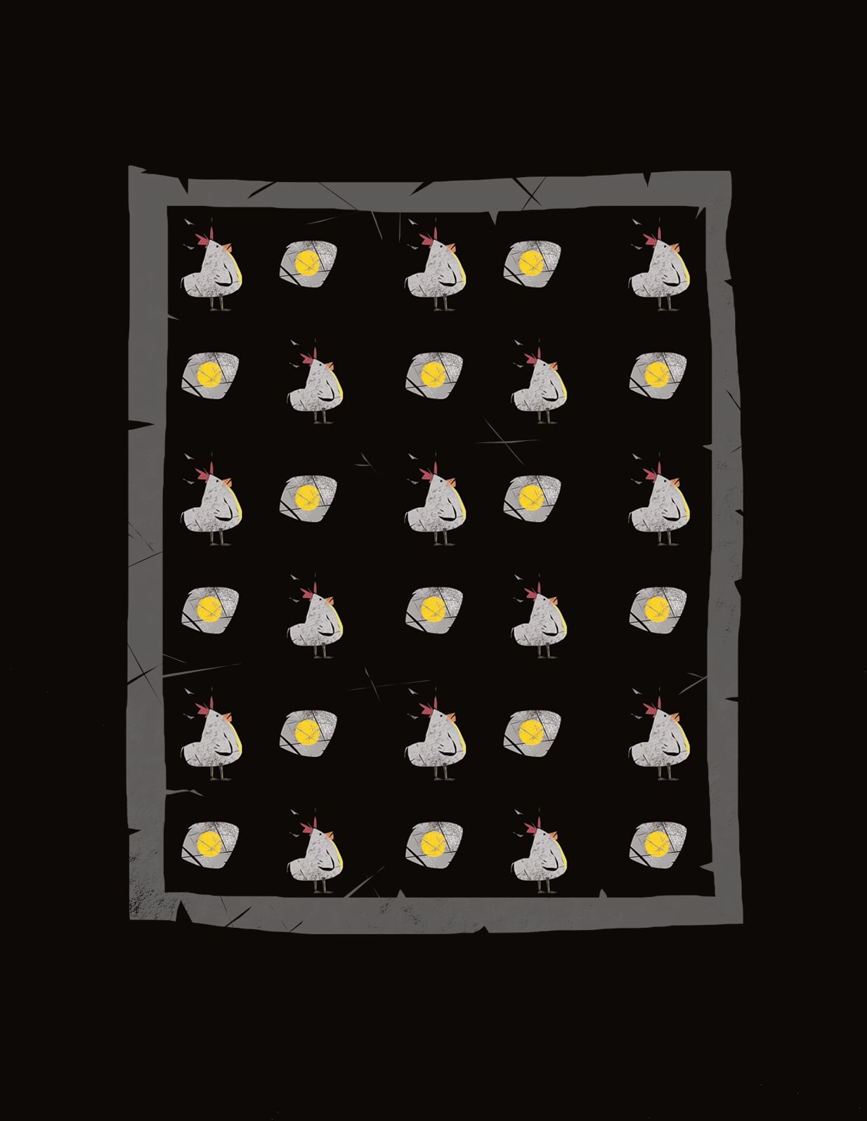 Chickenpattern illustration by Robert Filiuta