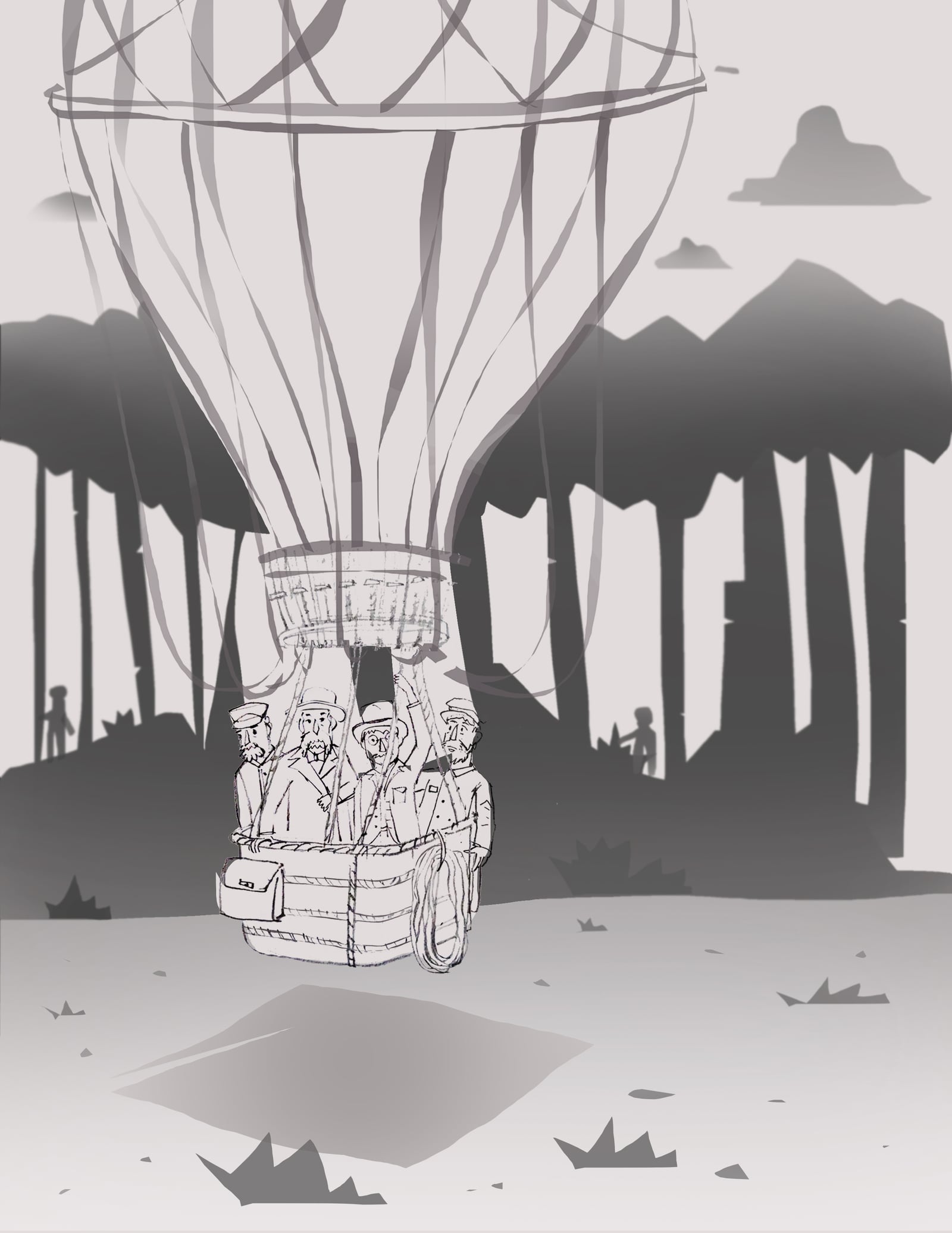 Hot Air Balloon illustration by Robert Filiuta