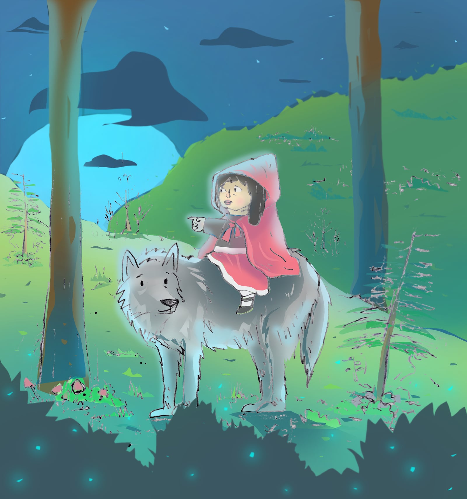 Little Red illustration by Robert Filiuta