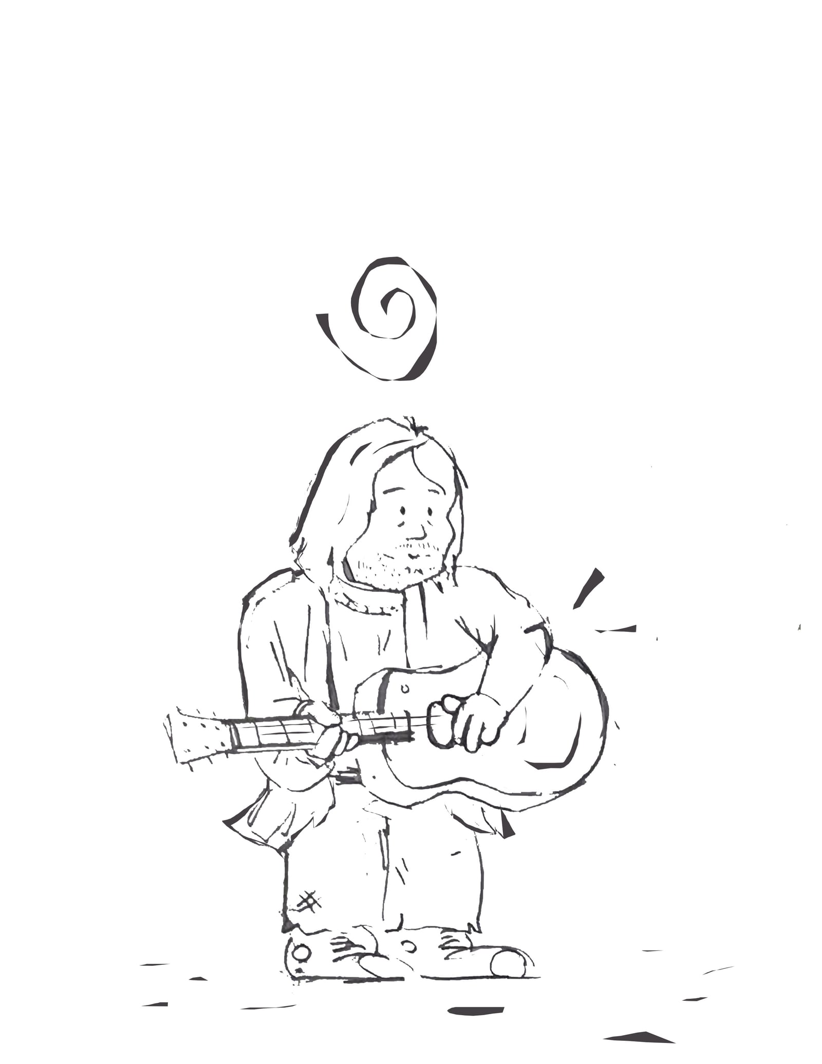 Mr.Cobain illustration by Robert Filiuta