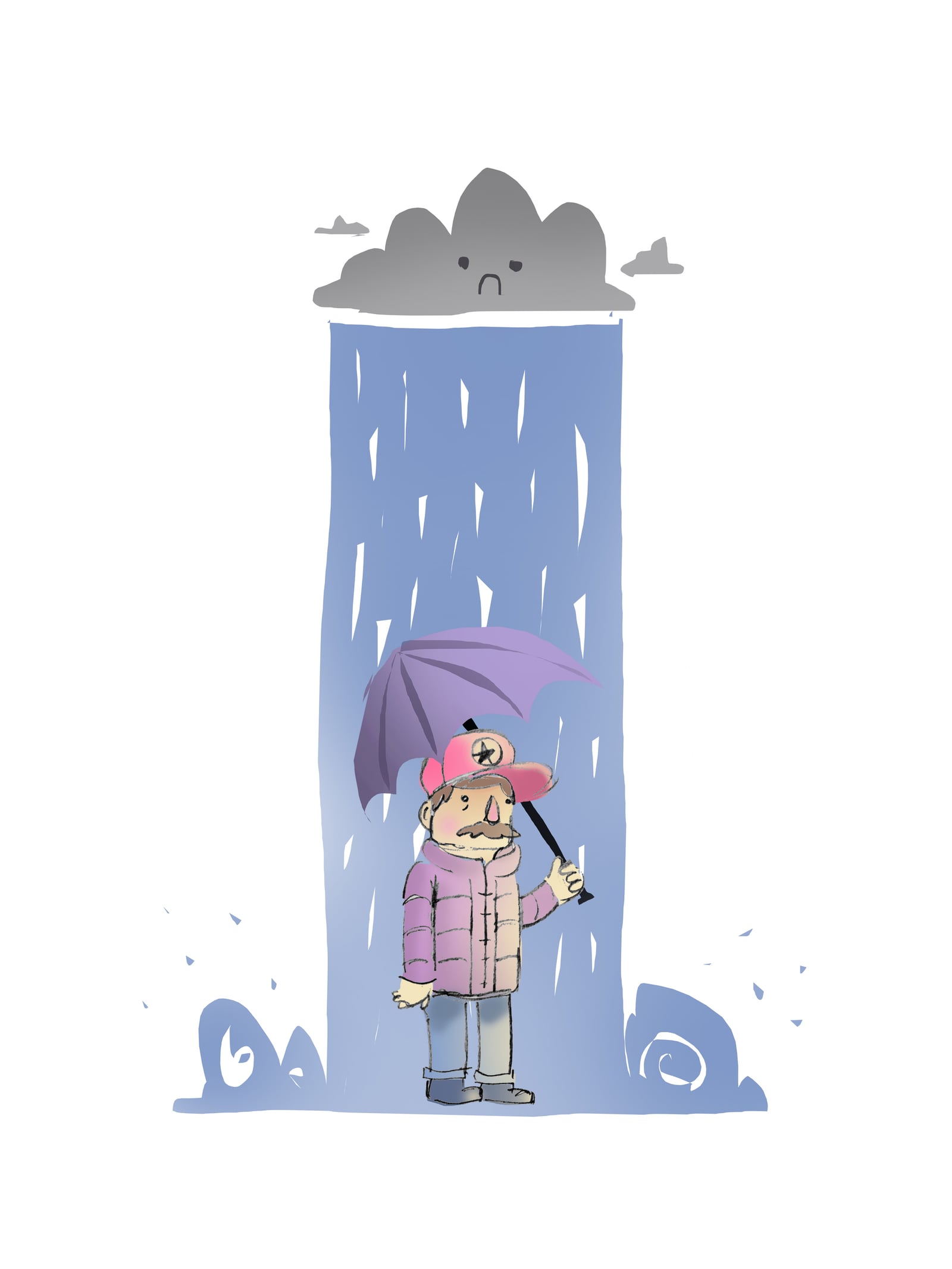 Rainy Day illustration by Robert Filiuta