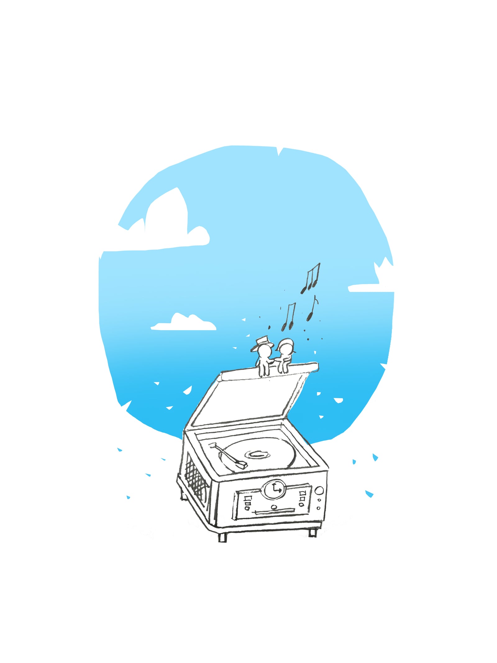 Recordplayer3 illustration by Robert Filiuta