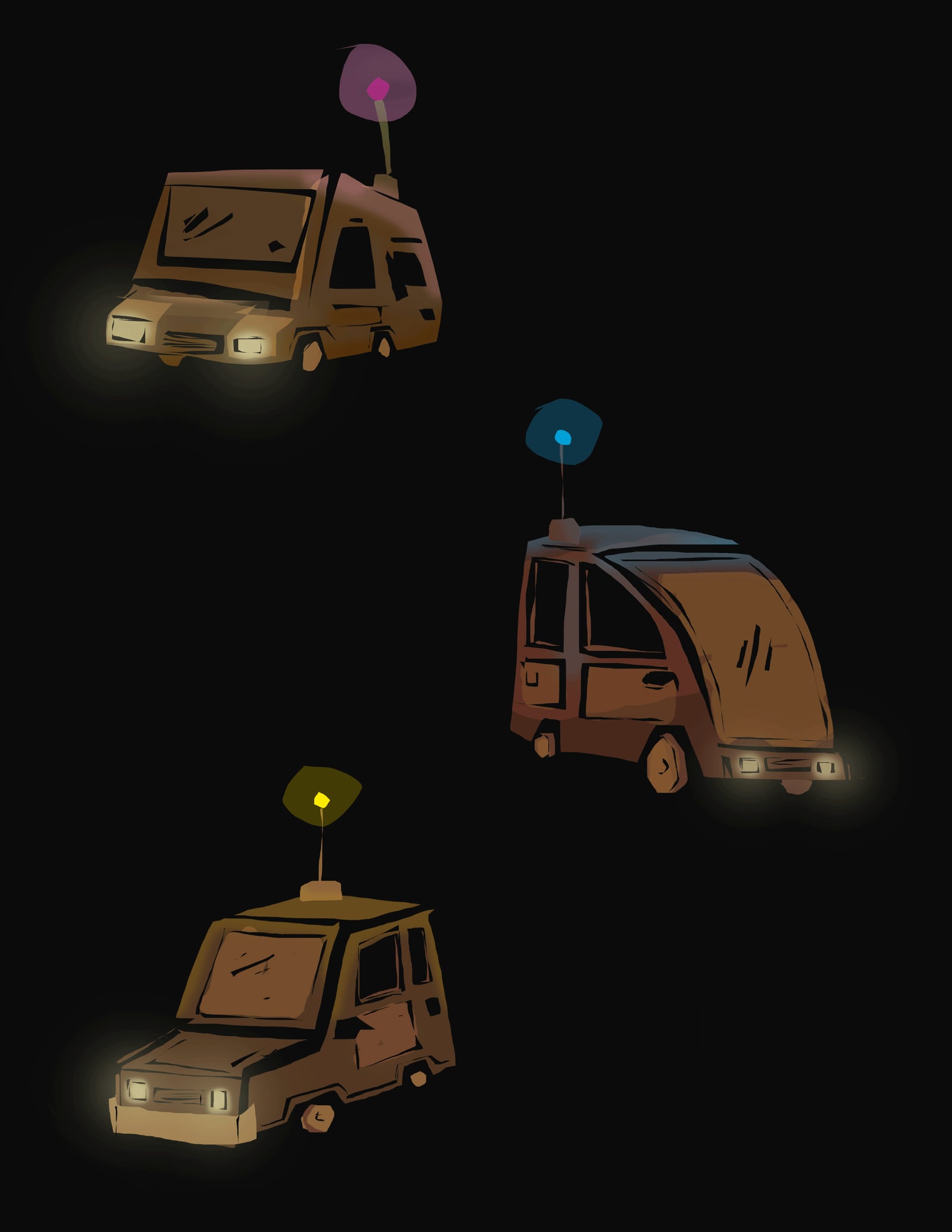 Toy Cars illustration by Robert Filiuta