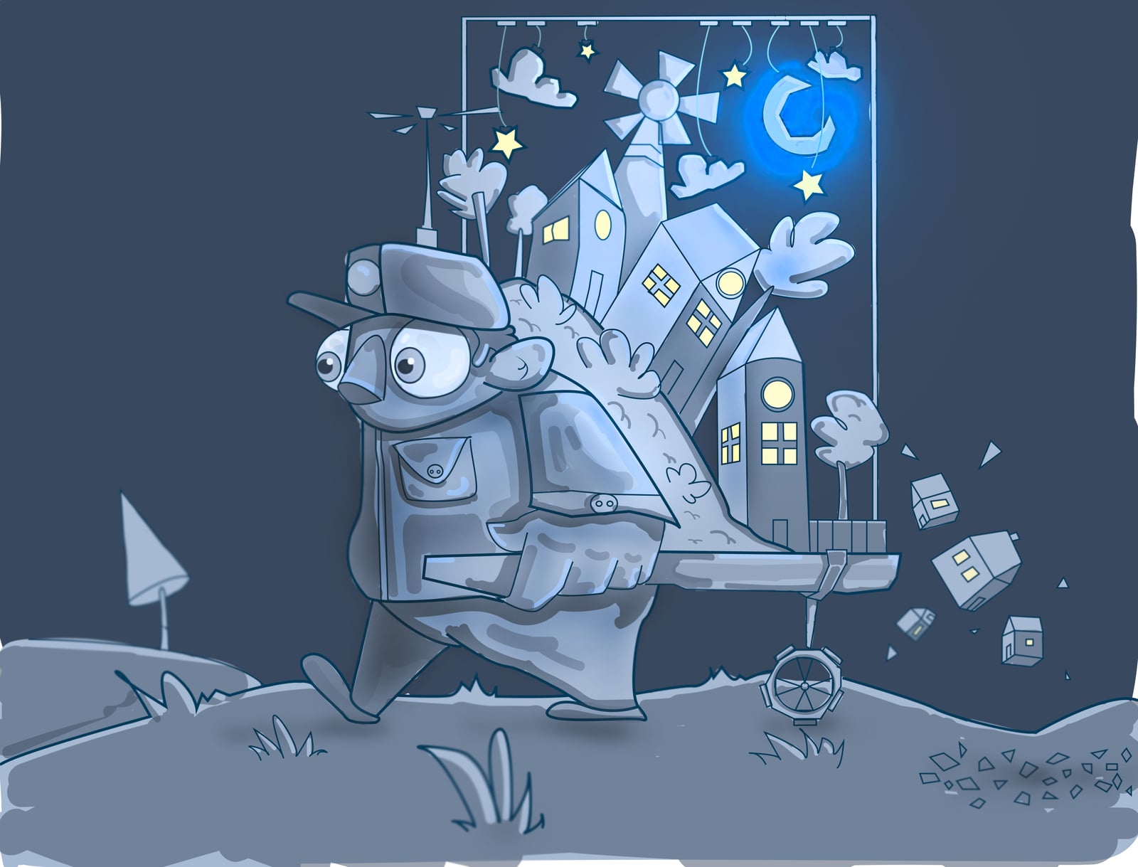 Traveler illustration by Robert Filiuta