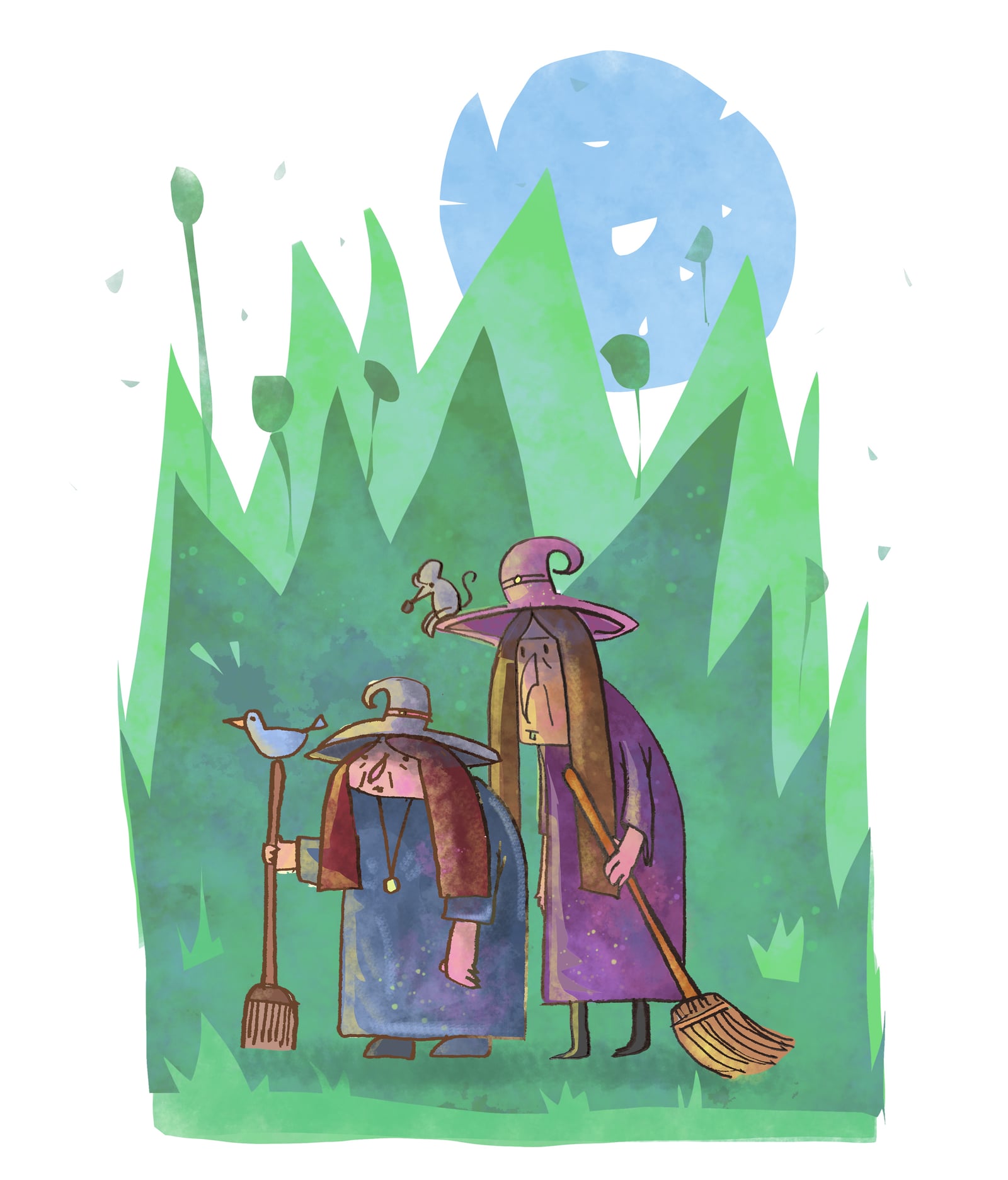 Witches illustration by Robert Filiuta